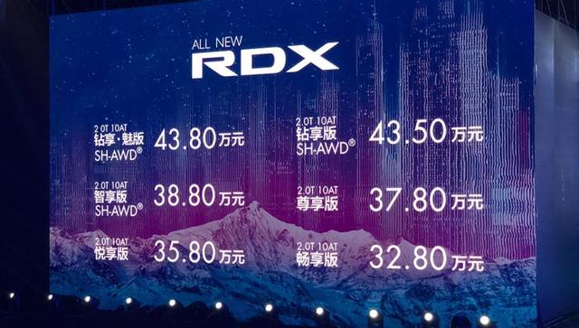 32.8万元起售，2.0T+10AT，全新RDX能闯出自己的名气吗？