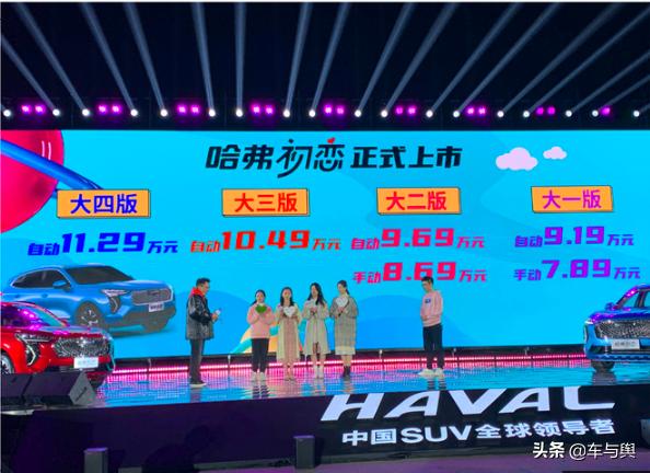 哈弗初恋正式上市，高颜值+大空间，起售价仅7.89万元