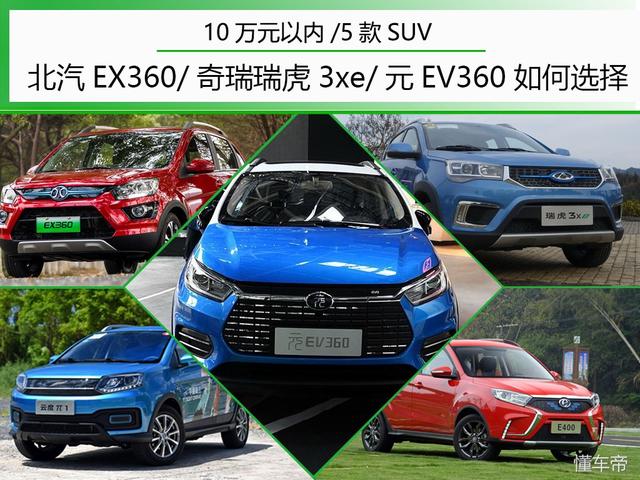 10万以内/0油耗 5款颜值超高SUV 比长安CS35家用更合适