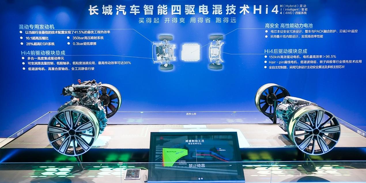 系统功率高达340kW 长城汽车全新智能四驱电混技术Hi4来了