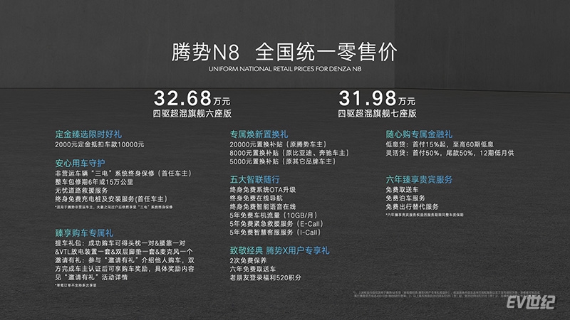 可盐可甜的全能SUV,腾势N8正式上市售价31.98万-32.68万元
