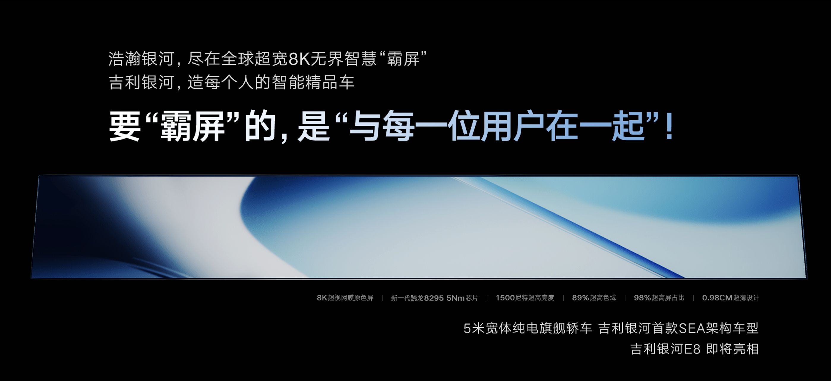 为什么全网都在热议这块“屏”？ 吉利银河E8的“流量密码”