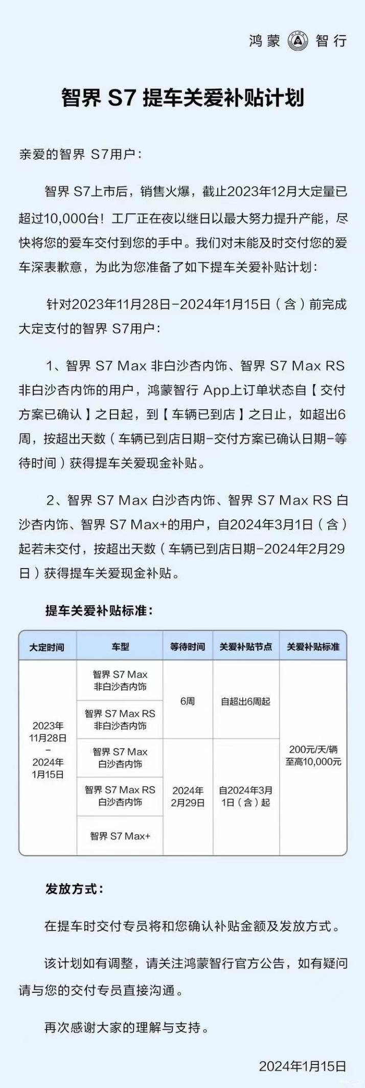 智界S7交付引发的讨论：奇瑞和华为，谁更需要谁？