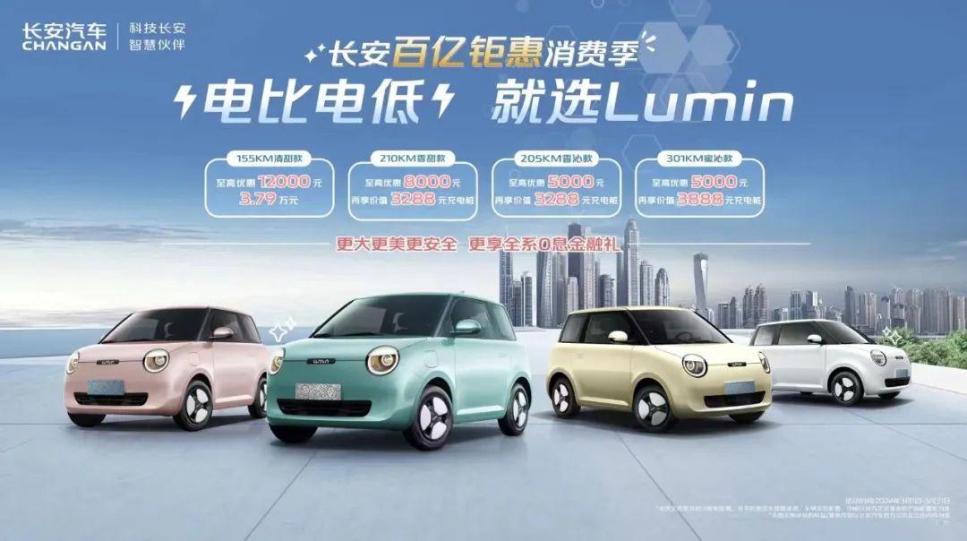 长安Lumin降1.2万、熊猫mini才3.99万,微型电车能否以价换量?