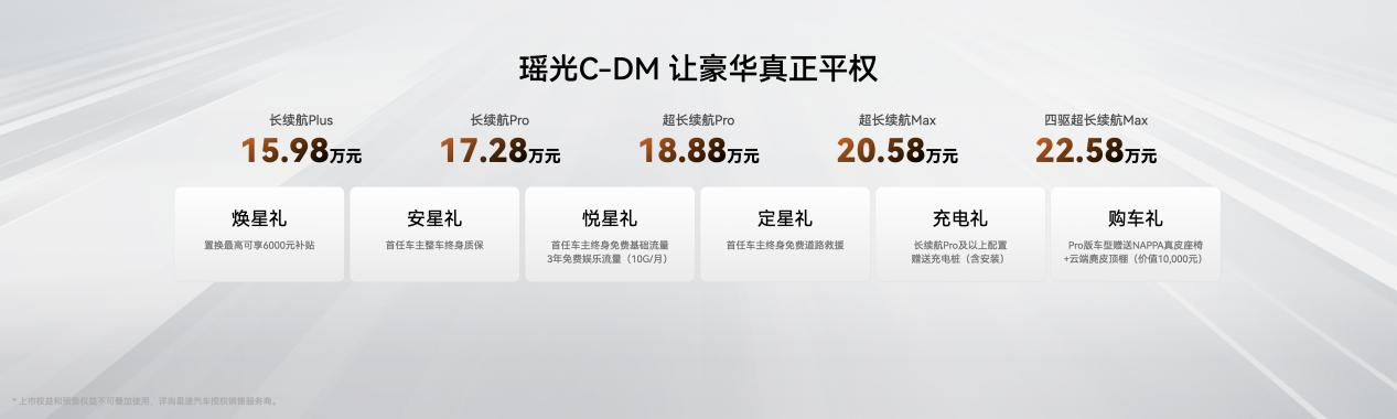综合续航超1300公里,起售价不到16万元,星途瑶光 C-DM有点东西!