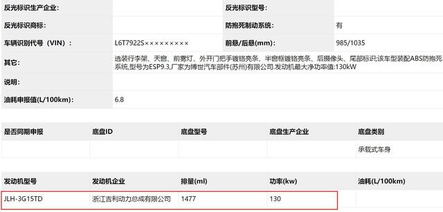 吉利终于要推出7座SUV了，可1.5T三缸机你能接受吗？