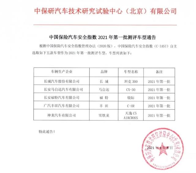 中保研又来撞一批新车,猜猜哪款车型的A柱会断