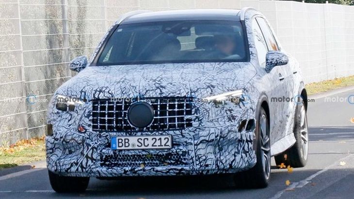 有望年内亮相 全新AMG GLC 63纽博格林赛道测试谍照曝光