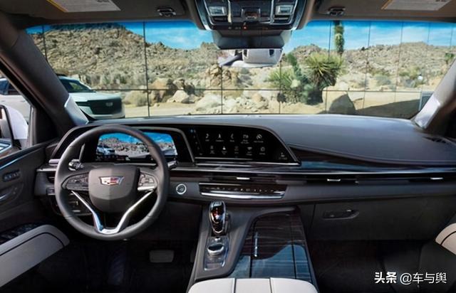 凯迪拉克凯雷德运动版实车,提供两种动力选择,堪称老板级座驾