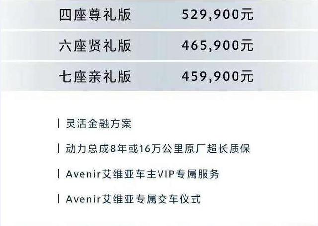 别克GL8 Avenir：杀向高端市场的全新MPV，售价45.99—52.99万元