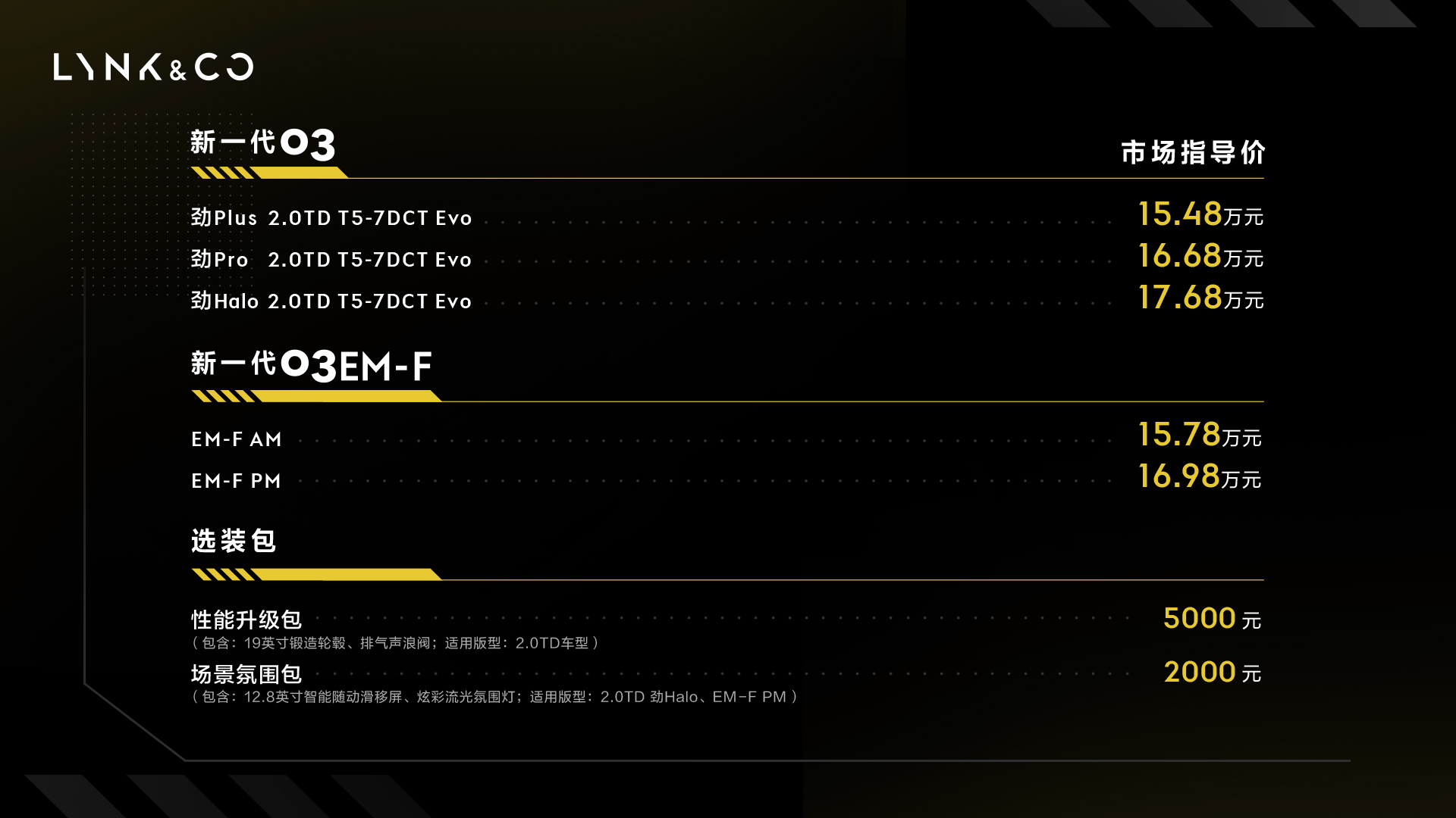 新领克03上市，以越级优势喊话性能车