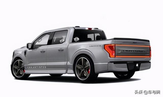 福特F-150 Lightning预告图，或将瞄准特斯拉皮卡