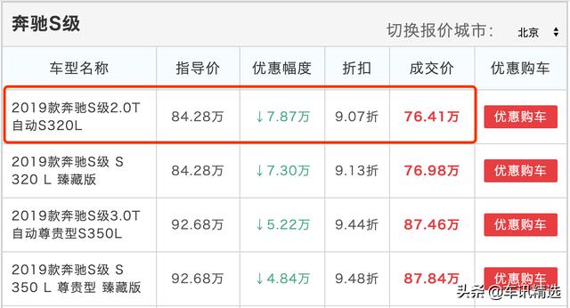 新一代奔驰S级未上市被唱衰，现款直降近8万清库存，值得买吗？