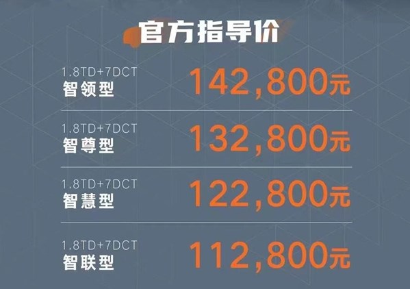 11.28万起售，全系1.8T+7DCT 吉利博越X正式上市