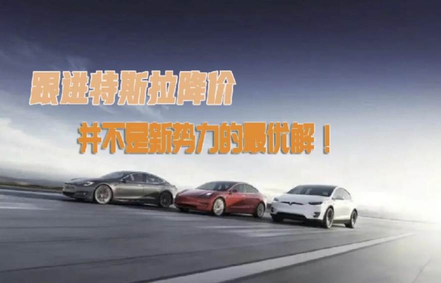 跟进特斯拉降价,这并不是新势力的最优解!