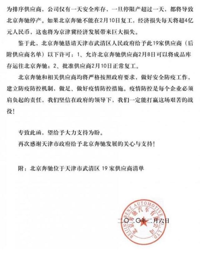 疫情尚不明朗,奔驰却着急复工,地主家也没余粮了?