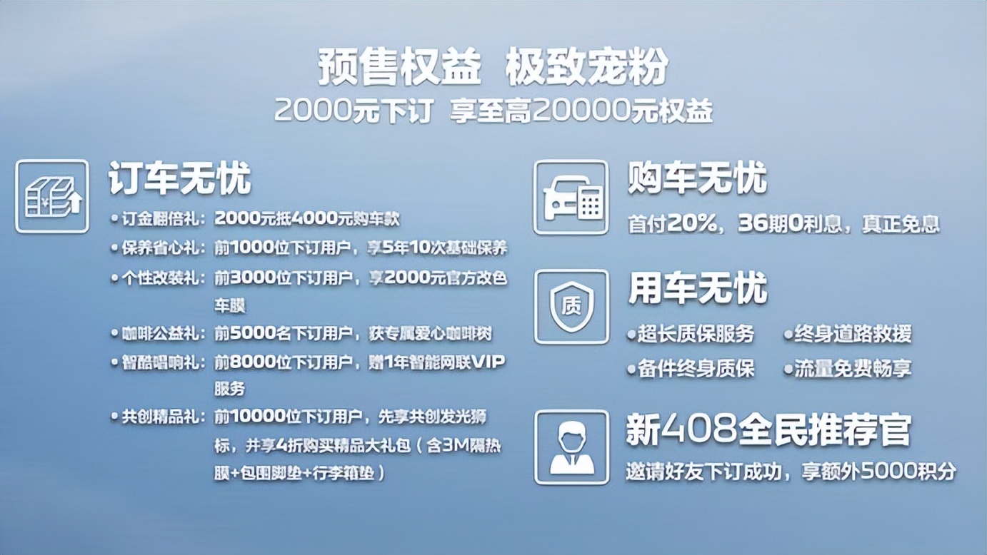 48项主流配置全系标配 东风标致新408预售10.57万元起