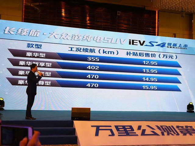 充电10分钟能跑80公里，江淮iEVS4上市，12.95万元起售