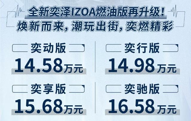 增加混动车型，售14.58万元起，新款丰田奕泽正式上市