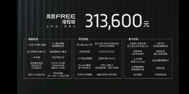 岚图FREE预售价超30万元 岚图未来有“蓝图”吗？