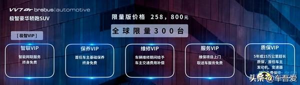 WEY VV7 GT巴博斯版上市 售25.8万元 限量300台