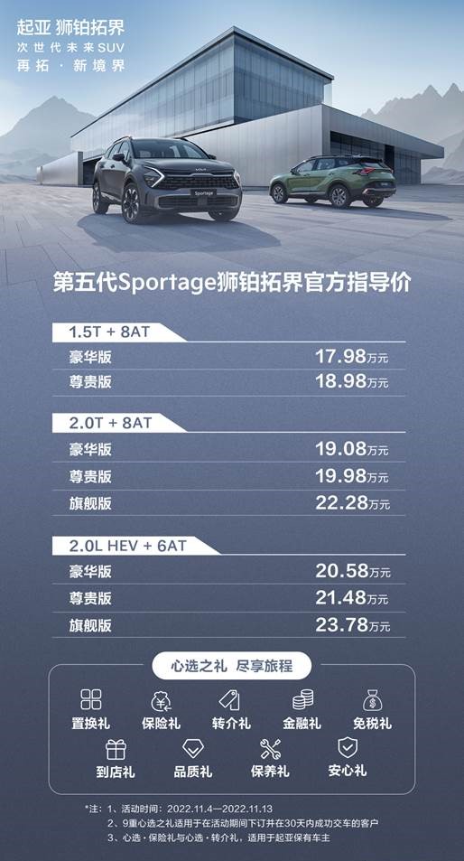 定位全球车 Sportage狮铂拓界上市 换的不仅是名字