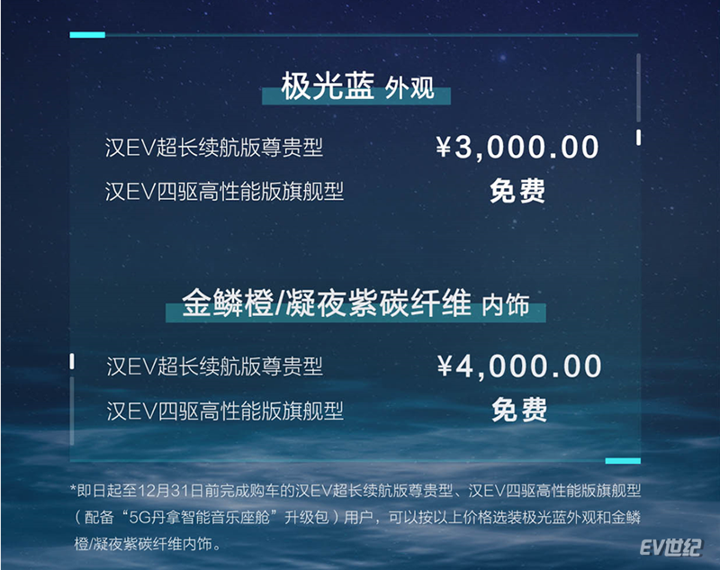 这选装包简直太良心!体验汉EV“5G丹拿智能音乐座舱”+新配色