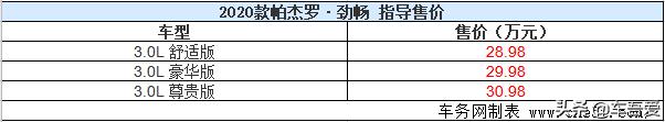 2020款帕杰罗·劲畅上市 售28.98-30.98万元