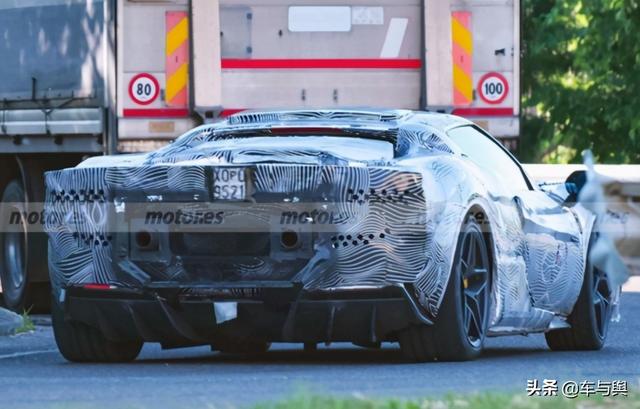 法拉利全新超跑路试谍照曝光,造型更加夸张,或搭载6缸混动系统