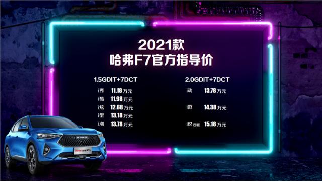 哈弗F7又改款了,价格不变,这次改哪?