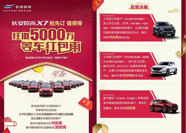 长安欧尚砸5000万践行"五大承诺"，保质保量完成交车