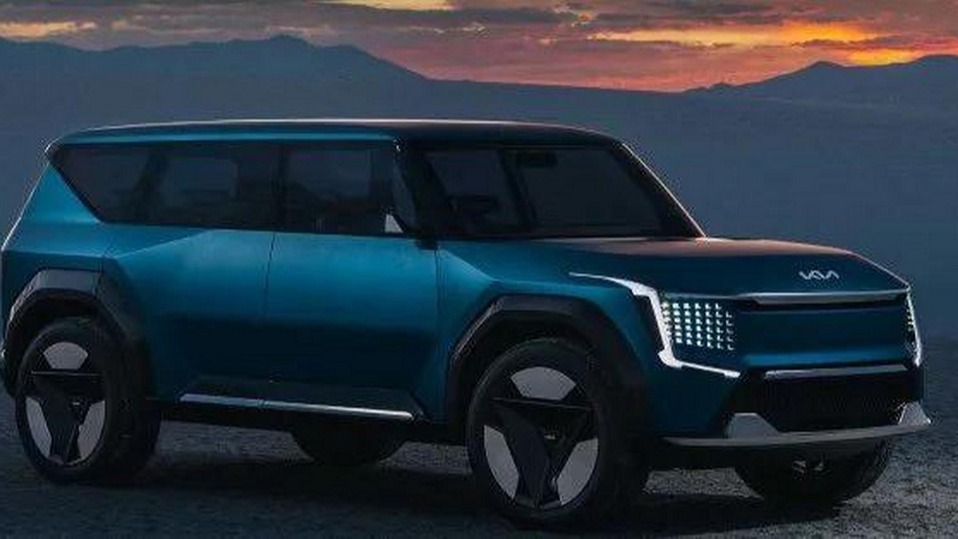 续航482km，纯电中大型SUV，起亚EV9量产版最新曝光