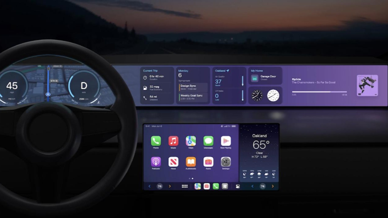 全方位碾压鸿蒙os车机！苹果终究是苹果，CarPlay全新一代年底发布