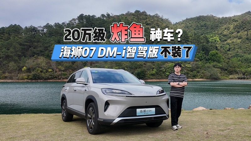比亚迪“满级选手”，海狮07DM-i智驾版这价格我服！