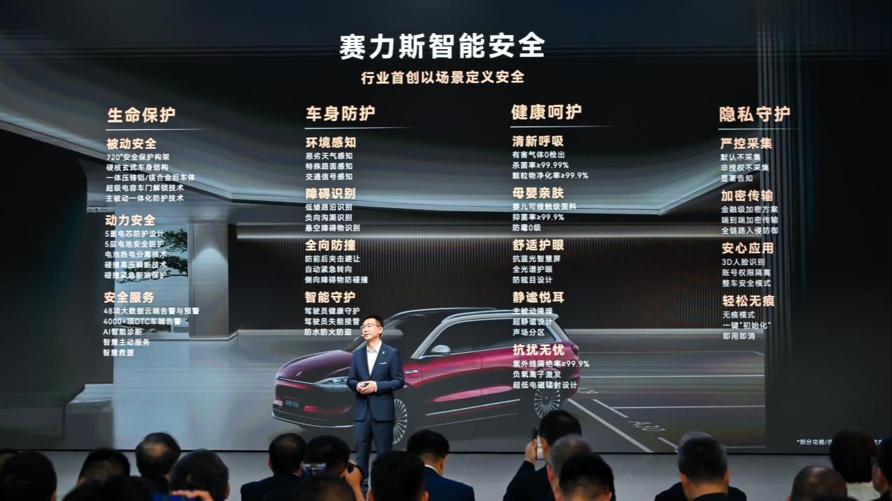 四大领域全域安全，赛力斯智能安全体系上海车展发布