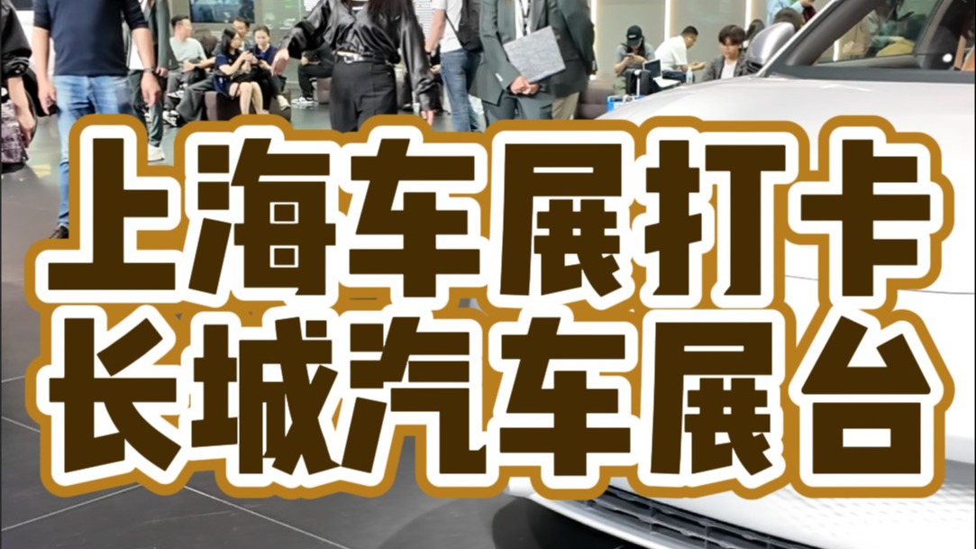 上海车展打卡长城展台