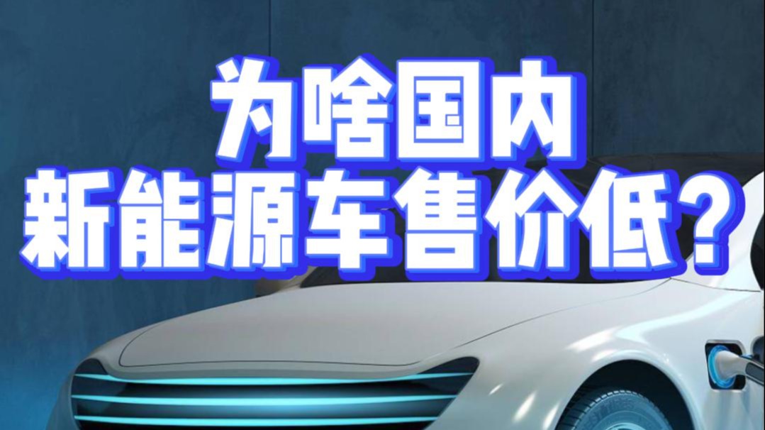 为啥国内新能源车售价低？