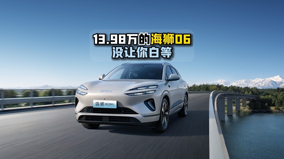 13.98万的海狮06没让你白等